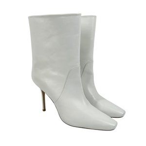 Stuart Weitzman Ebb White Leather Heeled Boot